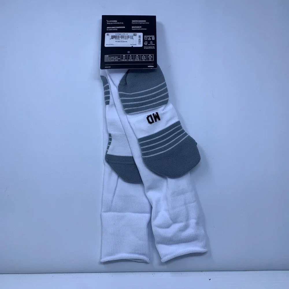 Adidas Unisex Medium White Team Speed Pro Climacool OTC Soccer Socks 5157954C